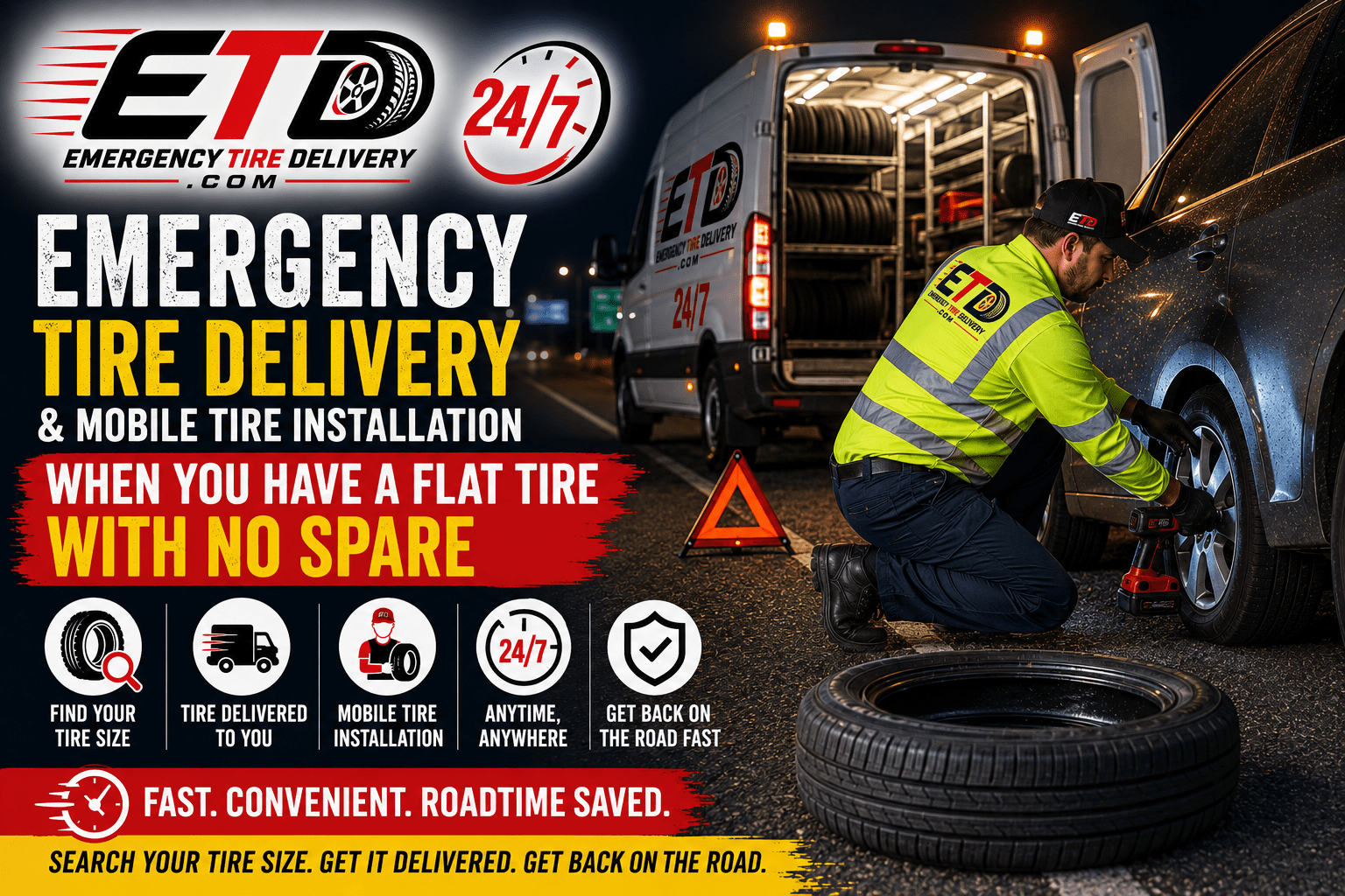 Emergency Tire Delivery & Mobile Tire Installation
