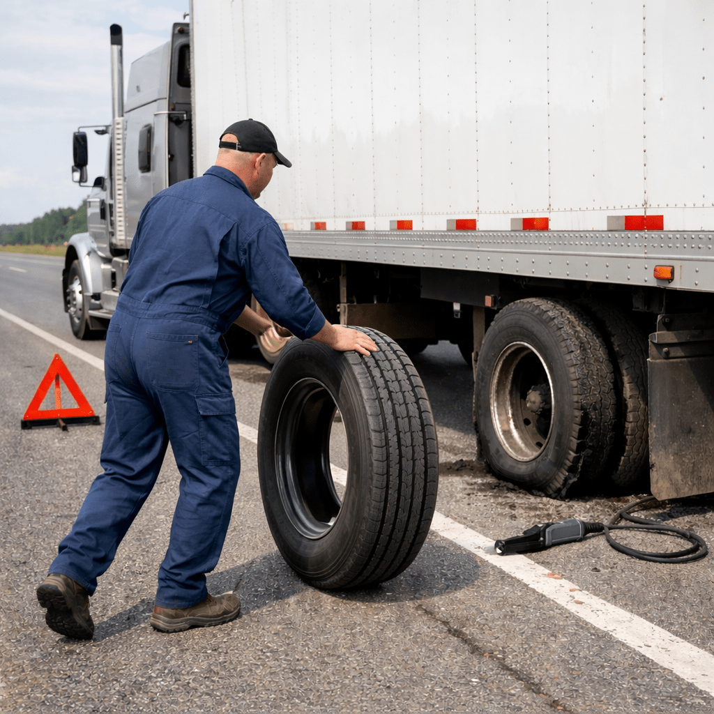 Emergency Truck Tire Service and Truck Tire Delivery